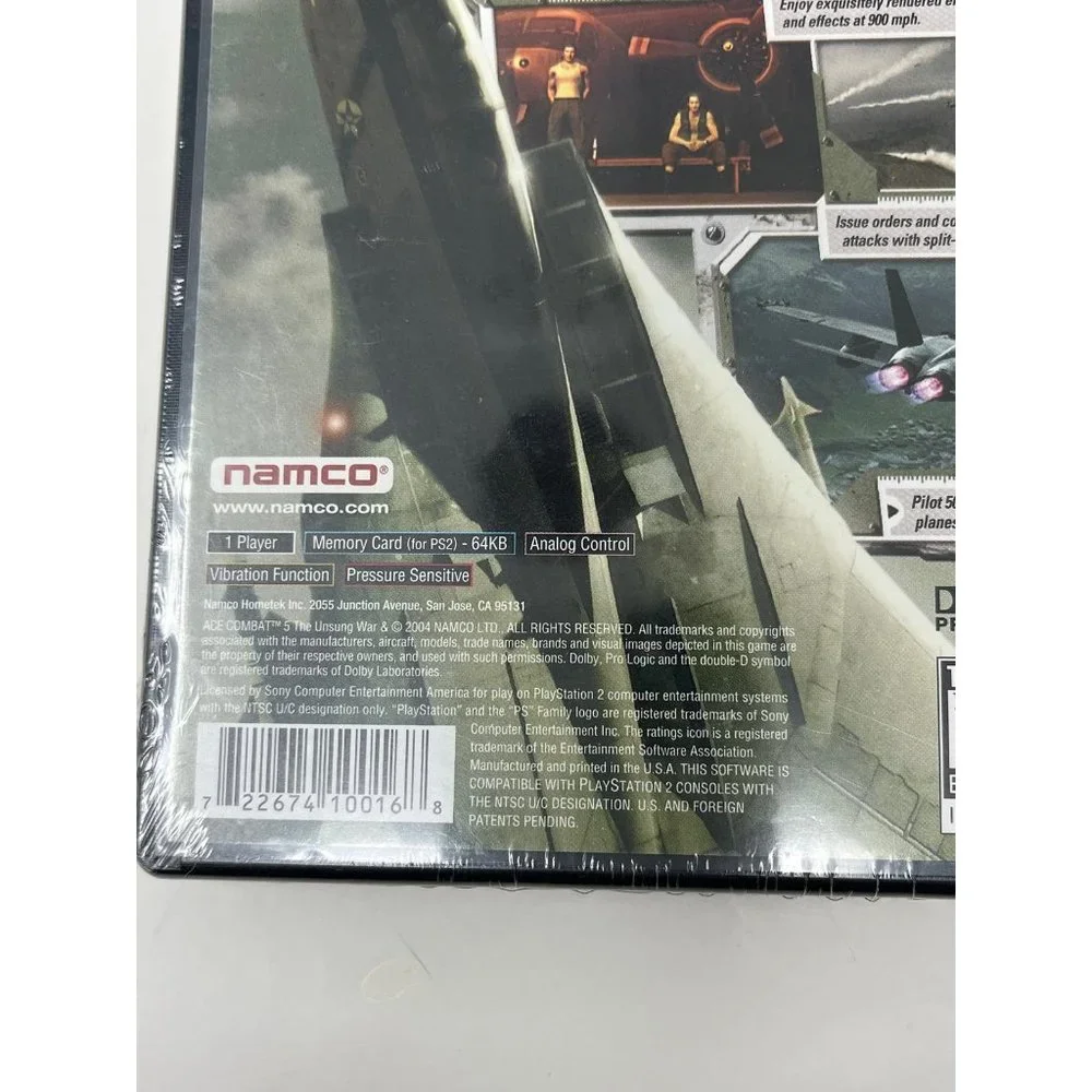 PlayStation 2 Ace Combat 5 The Unsung War by Namco - New and Sealed (Retired)